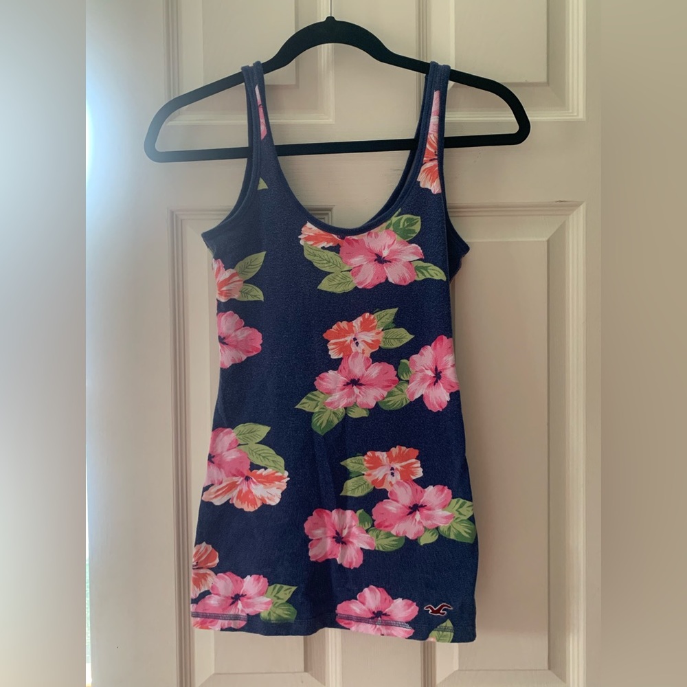 Vintage Hollister Hibiscus Tank Top